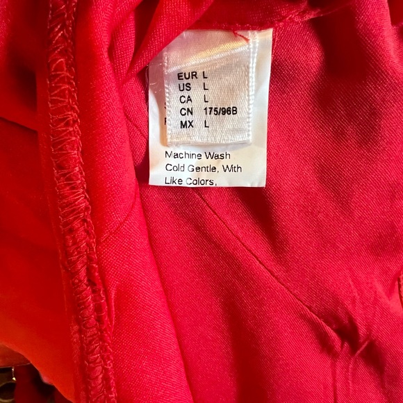 NWOT Red Ruffle Bodysuit - Picture 7 of 7